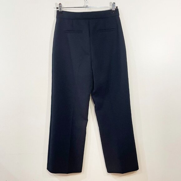 EUC Sézane Emilio Wool Blend Cropped Trouser Navy 36, 4 - Picture 3 of 8